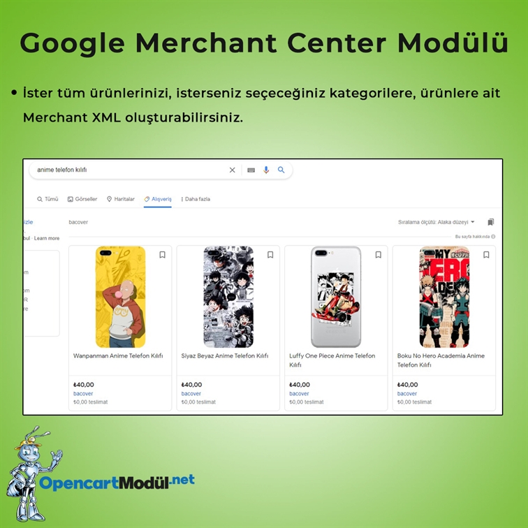 Google Merchant Center Modülü