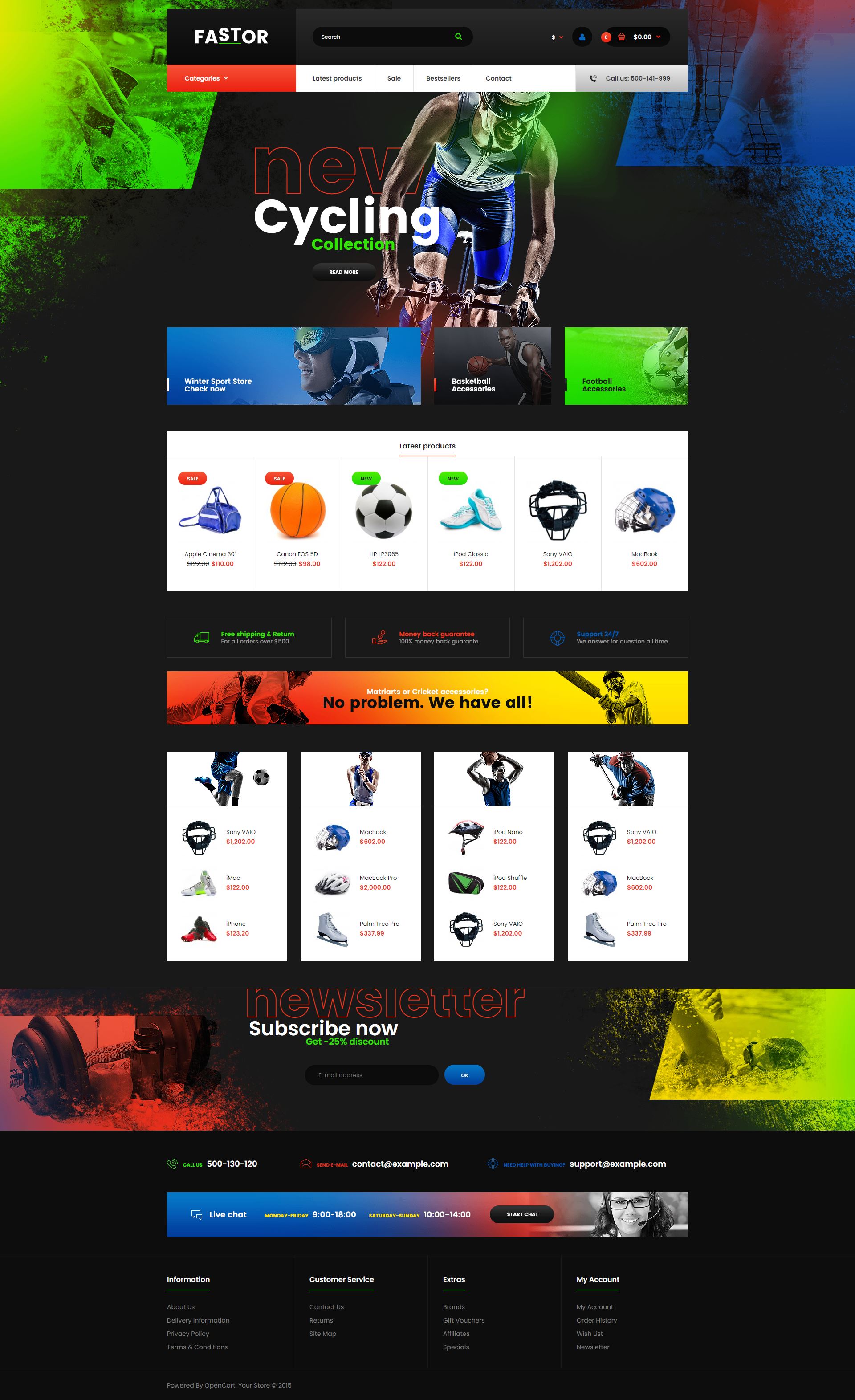 Fastor - Opencart Ayakkabı Satış Teması